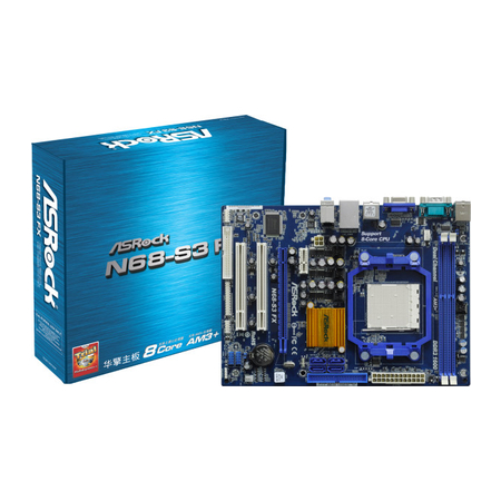 Placa mãe ASRock p/ AMD N68-S3 FX AM3